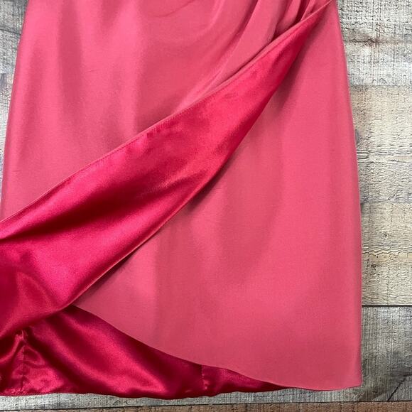 Jenny Yoo Collection Silk Mini Strapless Dress Coral Pink Size 2 - Picture 6 of 11